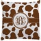 Cow Print Decorative Pillow Case (Personalized)