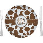 Cow Print 10" Glass Lunch / Dinner Plates - Single or Set (Personalized)