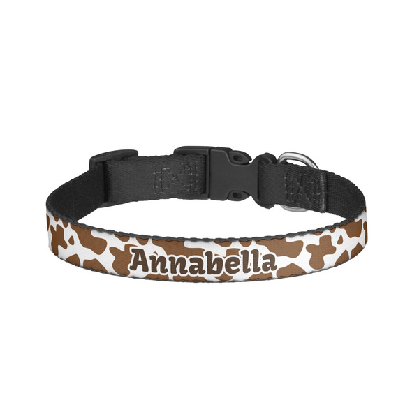 Custom Cow Print Dog Collar - Small (Personalized)