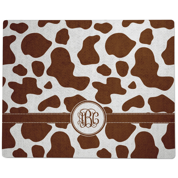 Cow Print Dog Food Mat - Large without Bowls