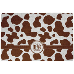 Cow Print Dog Food Mat w/ Monogram
