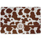 Cow Print Dog Food Mat - Small without bowls