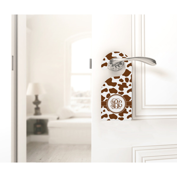 Cow Print Door Hanger - LIFESTYLE