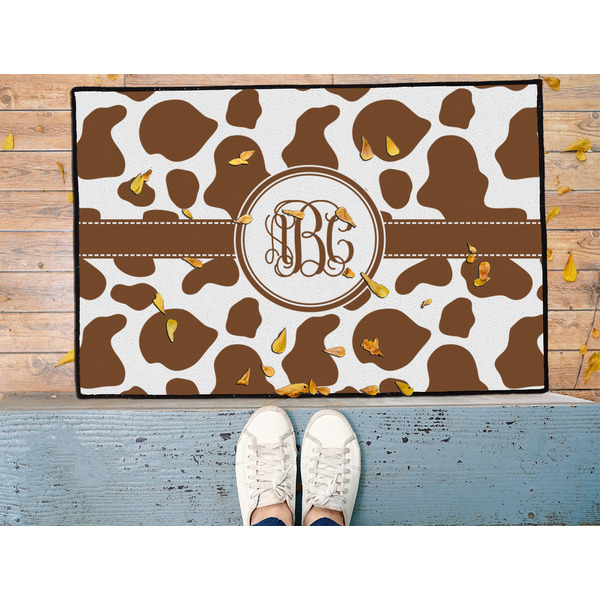 Cow Print Door Mat - LIFESTYLE (Med)
