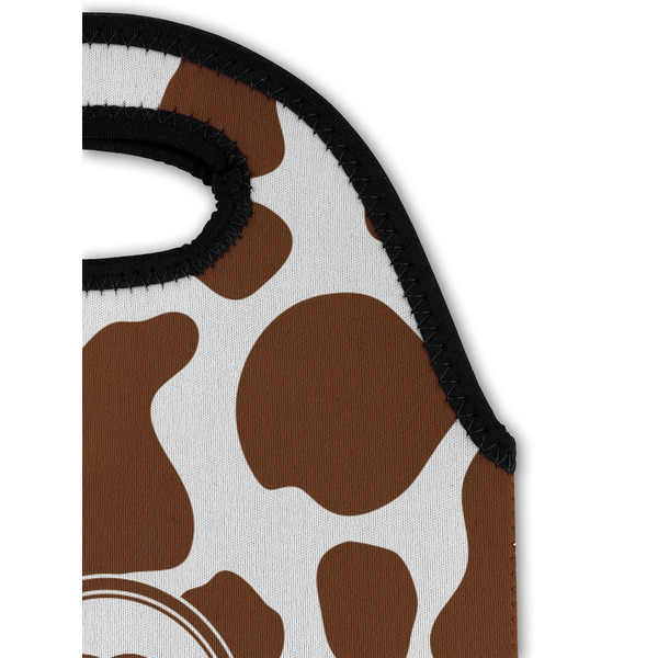 Cow Print Double Wine Tote - Detail 1 (new)