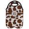 Cow Print Double Wine Tote - Flat (new)