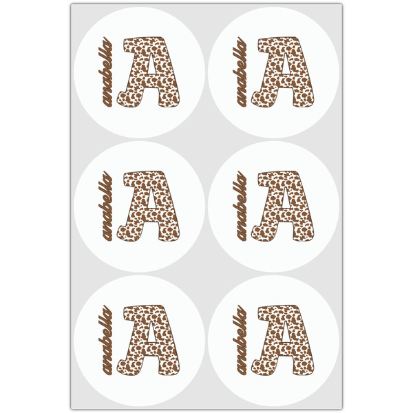 Cow Print Drink Topper - Large - Set of 6