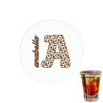 Cow Print Printed Drink Topper - 1.5" (Personalized)