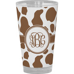 Cow Print Pint Glass - Full Color (Personalized)