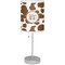 Cow Print Drum Lampshade with base included