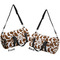 Cow Print Duffle bag large front and back sides