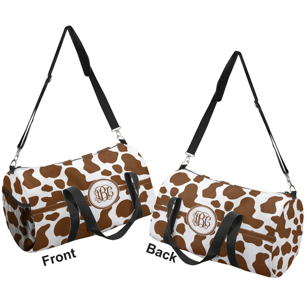 Cow Print Duffle bag small front and back sides