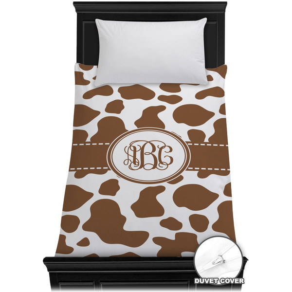 Custom Cow Print Duvet Cover - Twin XL (Personalized)