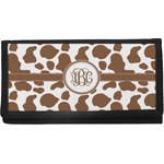 Cow Print Canvas Checkbook Cover (Personalized)