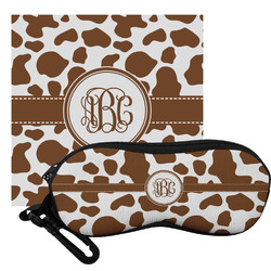 Cow Print Eyeglass Case & Cloth (Personalized)
