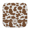 Cow Print Face Cloth-Rounded Corners