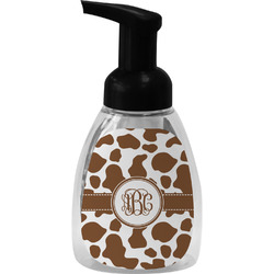 Cow Print Foam Soap Bottle - Black (Personalized)
