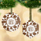 Cow Print Frosted Glass Ornament - MAIN PARENT