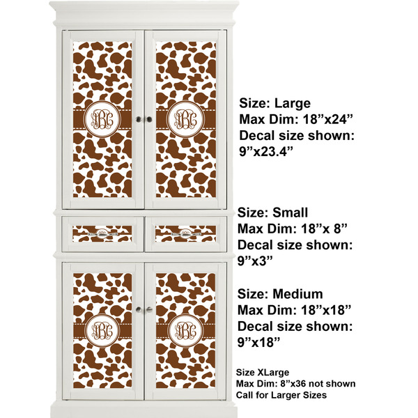 Cow Print Full Cabinet (Show Sizes)