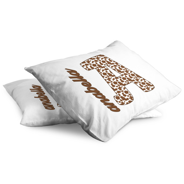 Cow Print Full Pillow Case - TWO (partial print)
