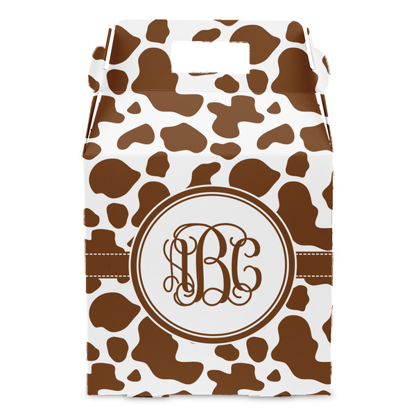 Cow Print Gable Favor Box - Front