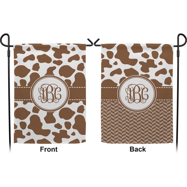 Cow Print Garden Flag - Double Sided Front and Back