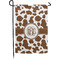 Cow Print Small Garden Flag - Single Sided w/ Monograms