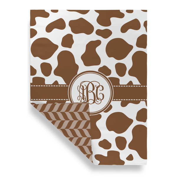 Cow Print Garden Flags - Large - Double Sided - FRONT FOLDED