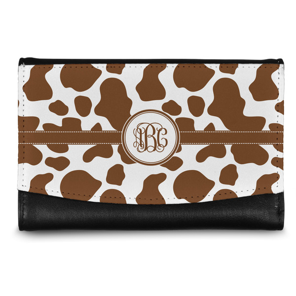 Custom Cow Print Genuine Leather Women's Wallet - Small (Personalized)