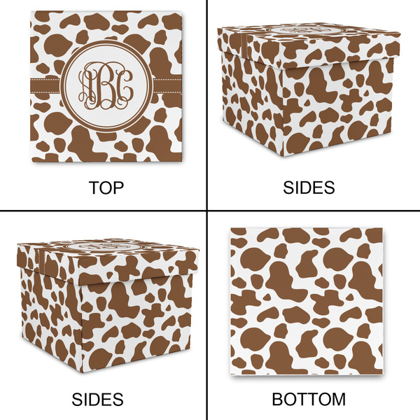 Cow Print Gift Boxes with Lid - Canvas Wrapped - Medium - Approval