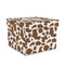 Cow Print Gift Boxes with Lid - Canvas Wrapped - Medium - Front/Main