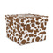 Cow Print Gift Box with Lid - Canvas Wrapped - Medium (Personalized)