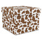 Cow Print Gift Boxes with Lid - Canvas Wrapped - X-Large - Front/Main