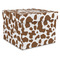 Cow Print Gift Boxes with Lid - Canvas Wrapped - XX-Large - Front/Main