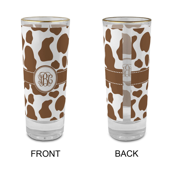 Cow Print Glass Shot Glass - 2 oz - Single - APPROVAL