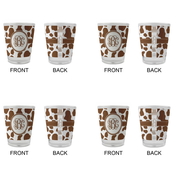 Cow Print Glass Shot Glass - Standard - Set of 4 - APPROVAL
