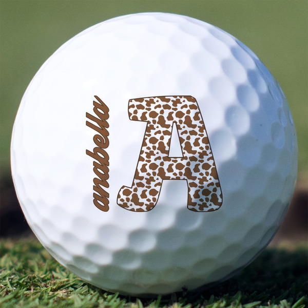 Custom Cow Print Golf Balls (Personalized)