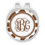 Cow Print Golf Ball Marker - Hat Clip - Silver