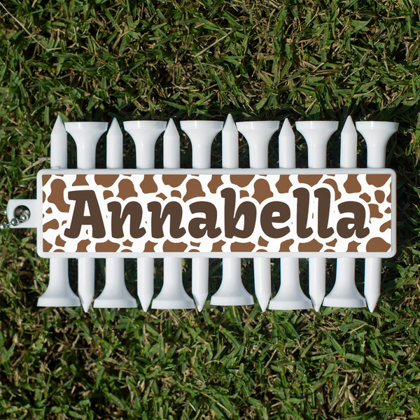 Custom Cow Print Golf Tees & Ball Markers Set (Personalized)