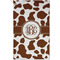 Cow Print Golf Towel - Poly-Cotton Blend - Small w/ Monograms