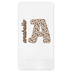 Cow Print Guest Napkins - Full Color - Embossed Edge (Personalized)
