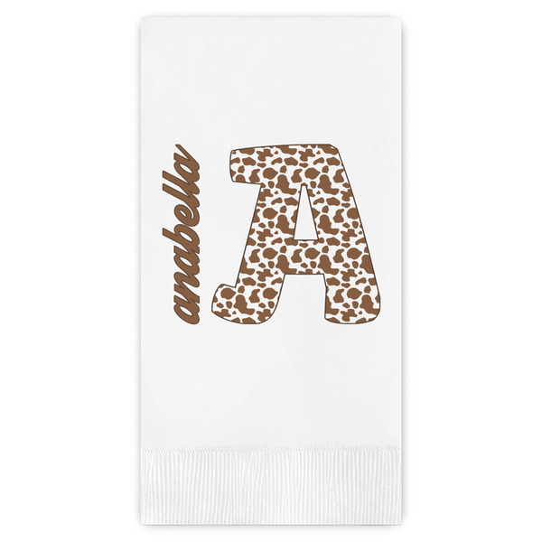 Custom Cow Print Guest Towels - Full Color (Personalized)