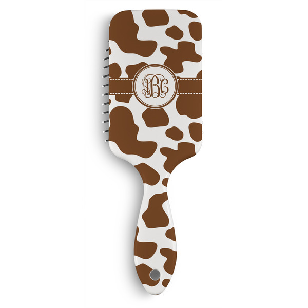 Custom Cow Print Hair Brushes (Personalized)