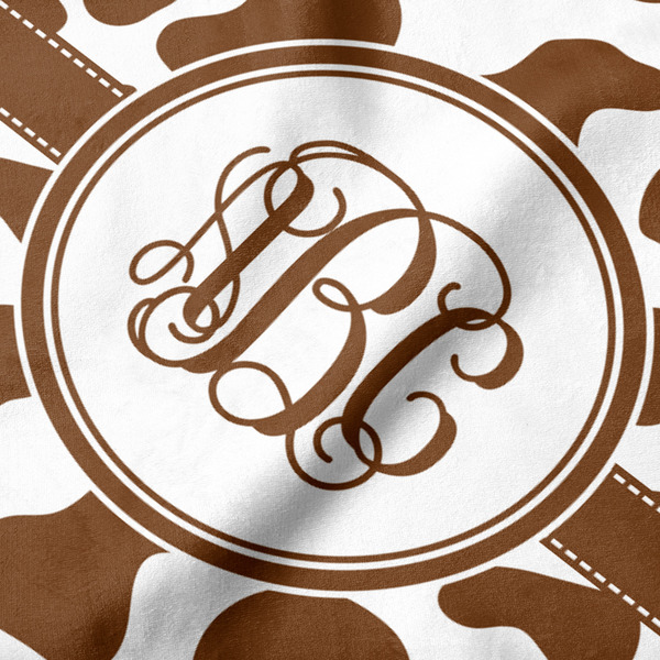 Cow Print Hooded Baby Towel- Detail Close Up