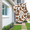 Cow Print House Flags - Double Sided - LIFESTYLE