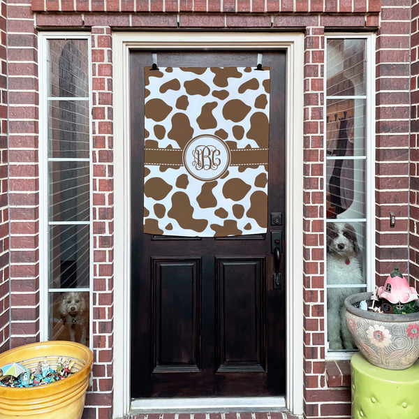 Cow Print House Flags - Double Sided - (Over the door) LIFESTYLE