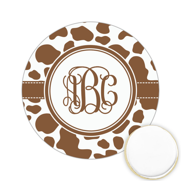 Custom Cow Print Printed Cookie Topper - 2.15" (Personalized)