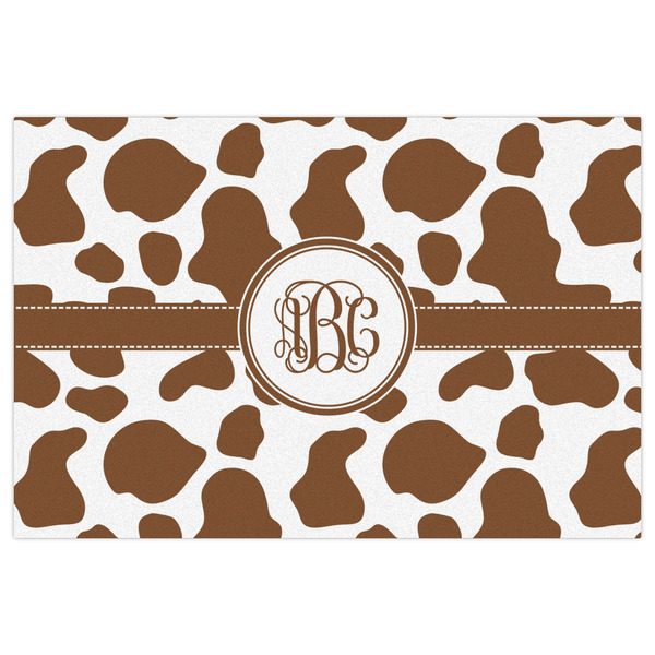 Cow Print Indoor / Outdoor Rug - 2'x3' - Front Flat