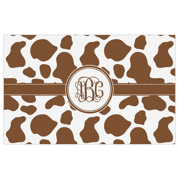 Cow Print Indoor / Outdoor Rug - 5'x8' - Front Flat
