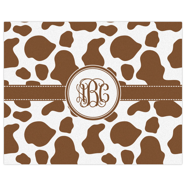 Cow Print Indoor / Outdoor Rug - 8'x10' - Front Flat